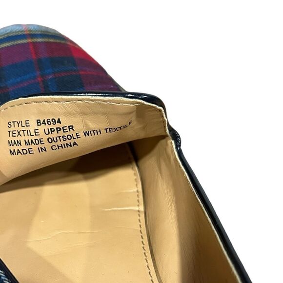 J.Crew Addie Smoke Smoking Loafers in Plaid Tartan - Picture 7 of 10